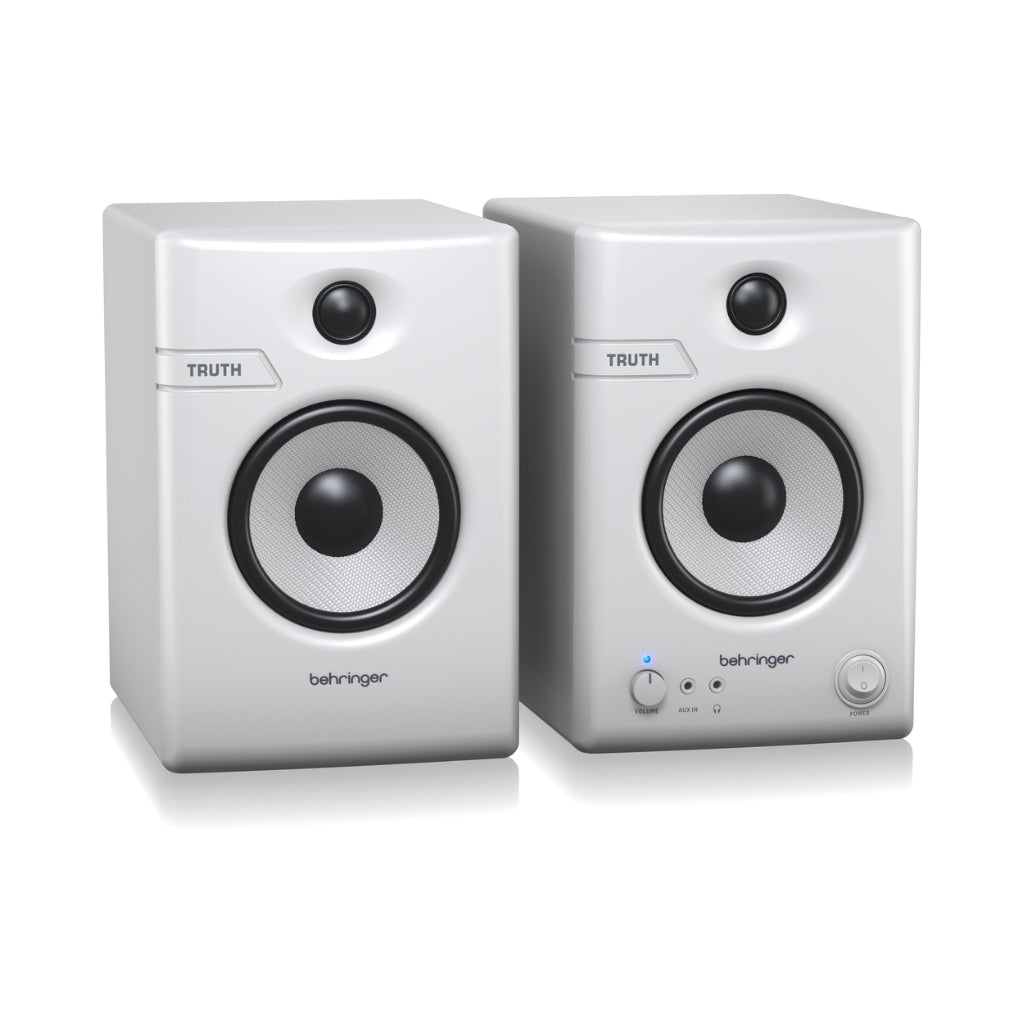 Behringer TRUTH 4.5 with Bluetooth Studio Monitors Pair - White Studio Monitors Sky Music