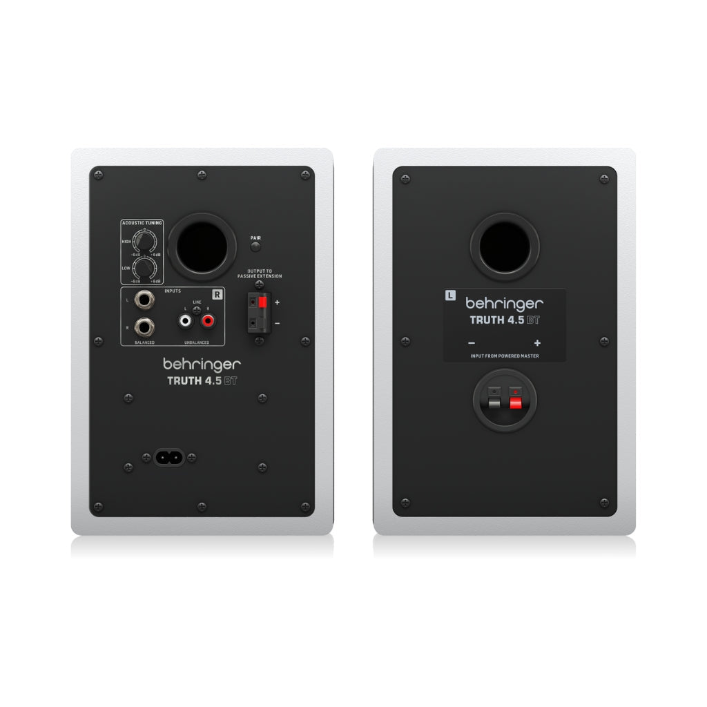 Behringer TRUTH 4.5 with Bluetooth Studio Monitors Pair - White Studio Monitors Sky Music