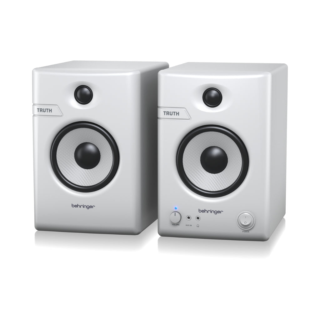 Behringer TRUTH 4.5 with Bluetooth Studio Monitors Pair - White Studio Monitors Sky Music