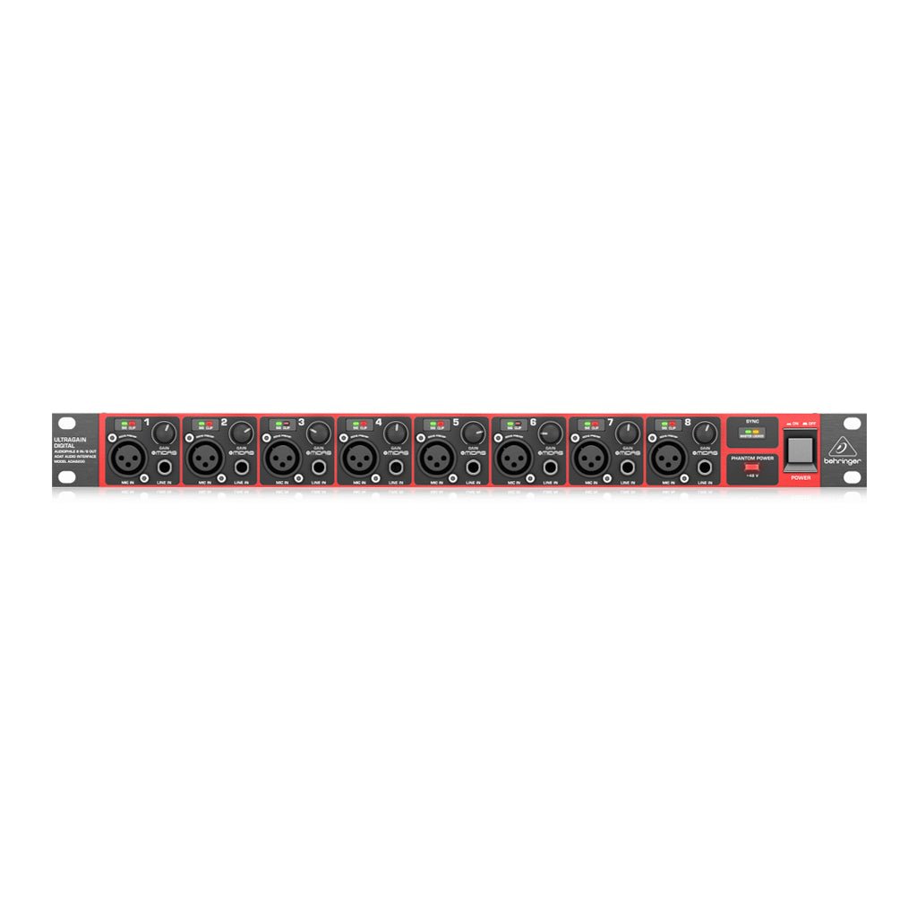 Behringer - Ultragain Digital ADA8200 Mic Preamp Microphone Stands & Accessories Sky Music
