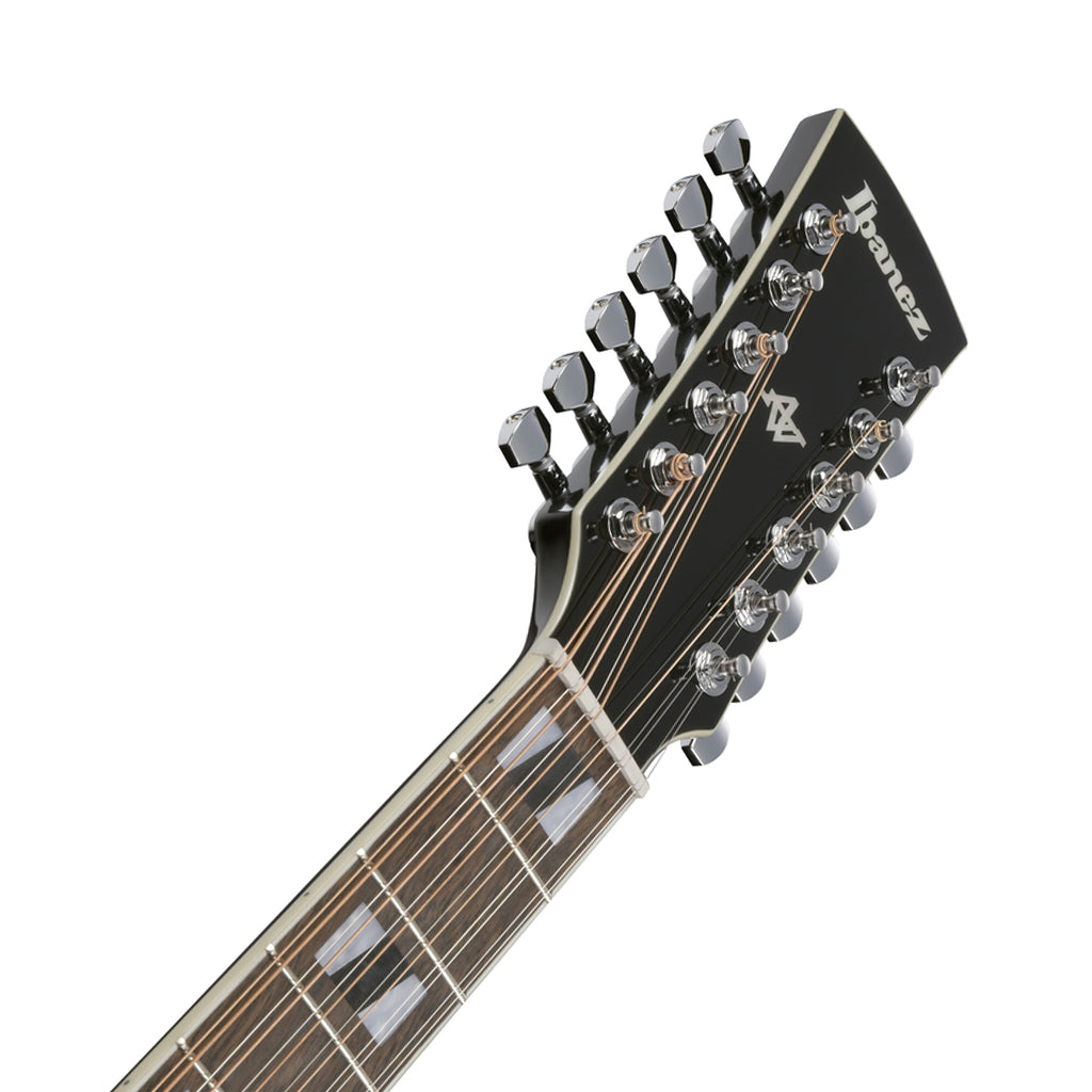 Ibanez AJ7012M1E 12-String Acoustic Guitar w/Pickup - Black High Gloss