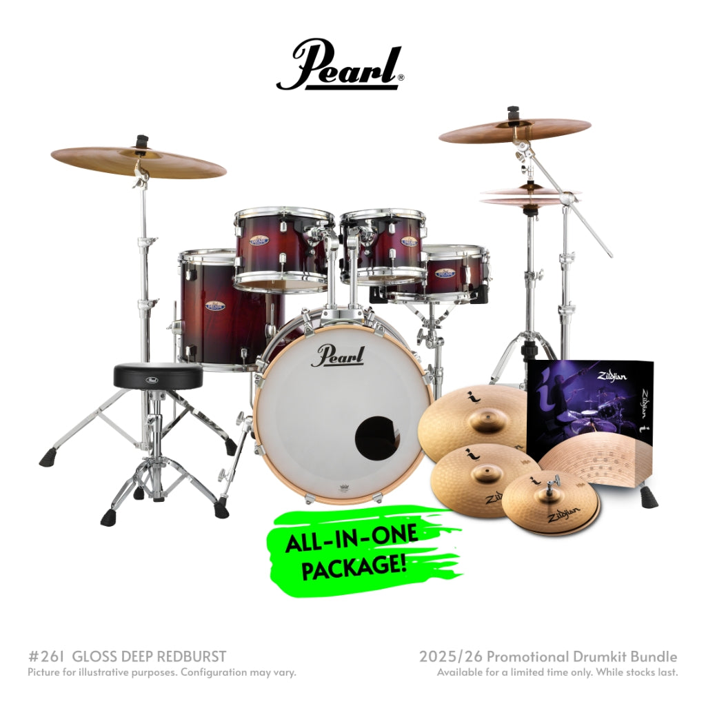 Pearl - Decade Maple 5pc 20" Fusion Increda-Bundle - Gloss Deep Red Burst