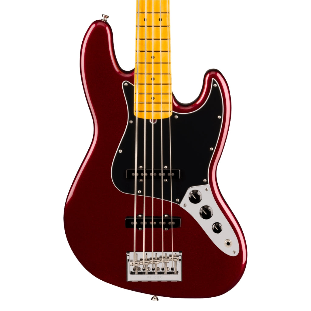 Fender  American Professional Jazz Bass V Guitar - Oxblood, Maple Fingerboard