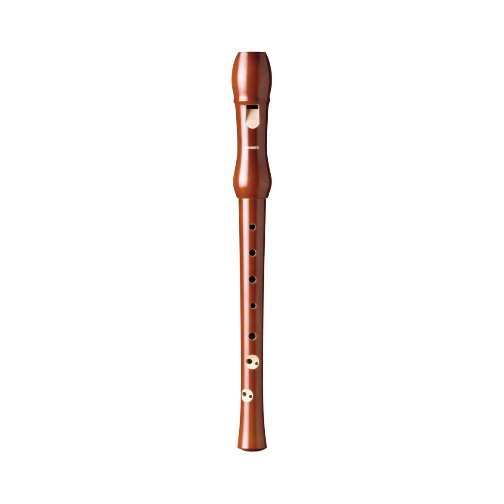 Hohner Musica Pearwood Lacquer Soprano 2-Piece Recorder - Baroque C