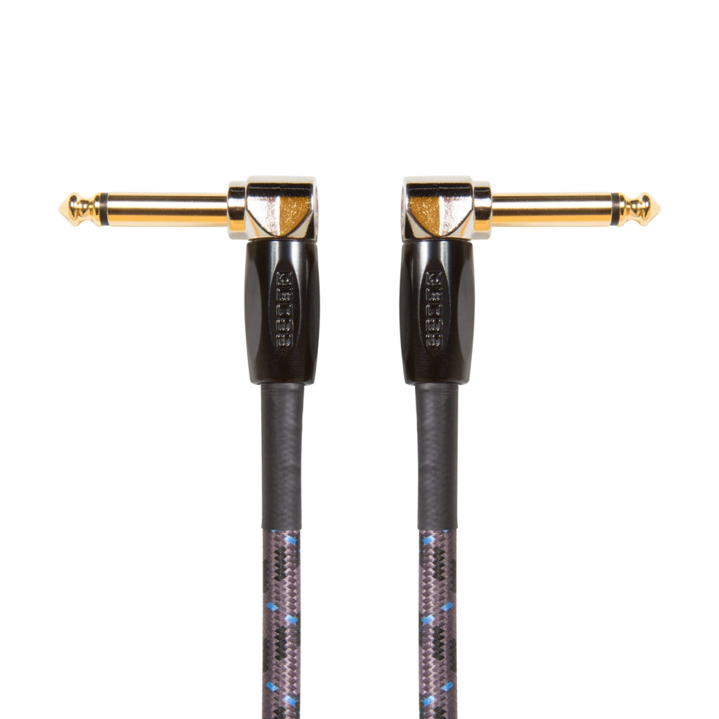 Boss - BIC3AA Right-Angle 1/4-inch TS to Same - Instrument Cable 3ft