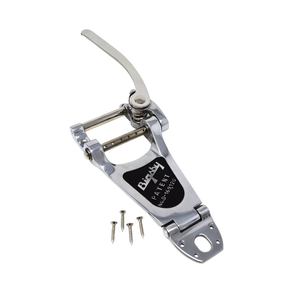 Bigsby B70 Vibrato String-Through Tailpiece Assembly - Polished Aluminum Guitar Spare Parts Sky Music