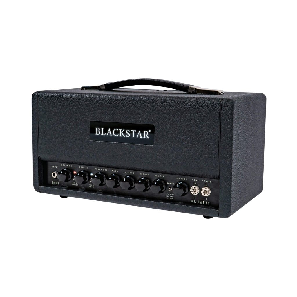 Blackstar St. James 50 6L6H Lightweight 50-Watt Head - Black Electric Guitar Amplifiers Sky Music