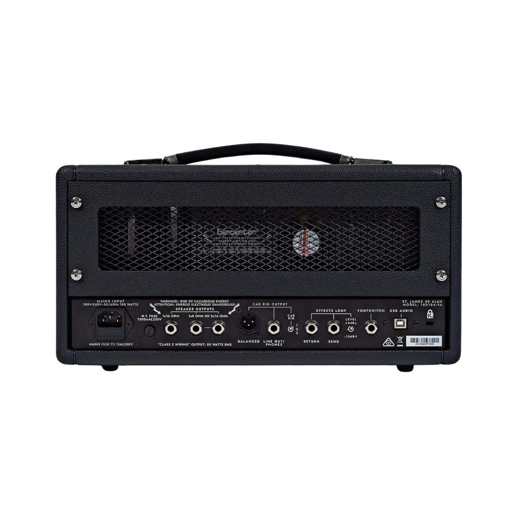 Blackstar St. James 50 6L6H Lightweight 50-Watt Head - Black Electric Guitar Amplifiers Sky Music