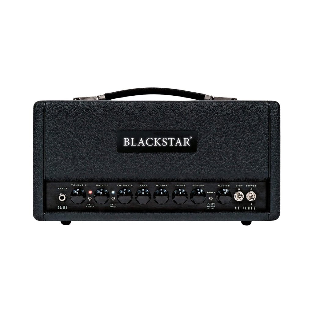Blackstar St. James 50 6L6H Lightweight 50-Watt Head - Black Electric Guitar Amplifiers Sky Music