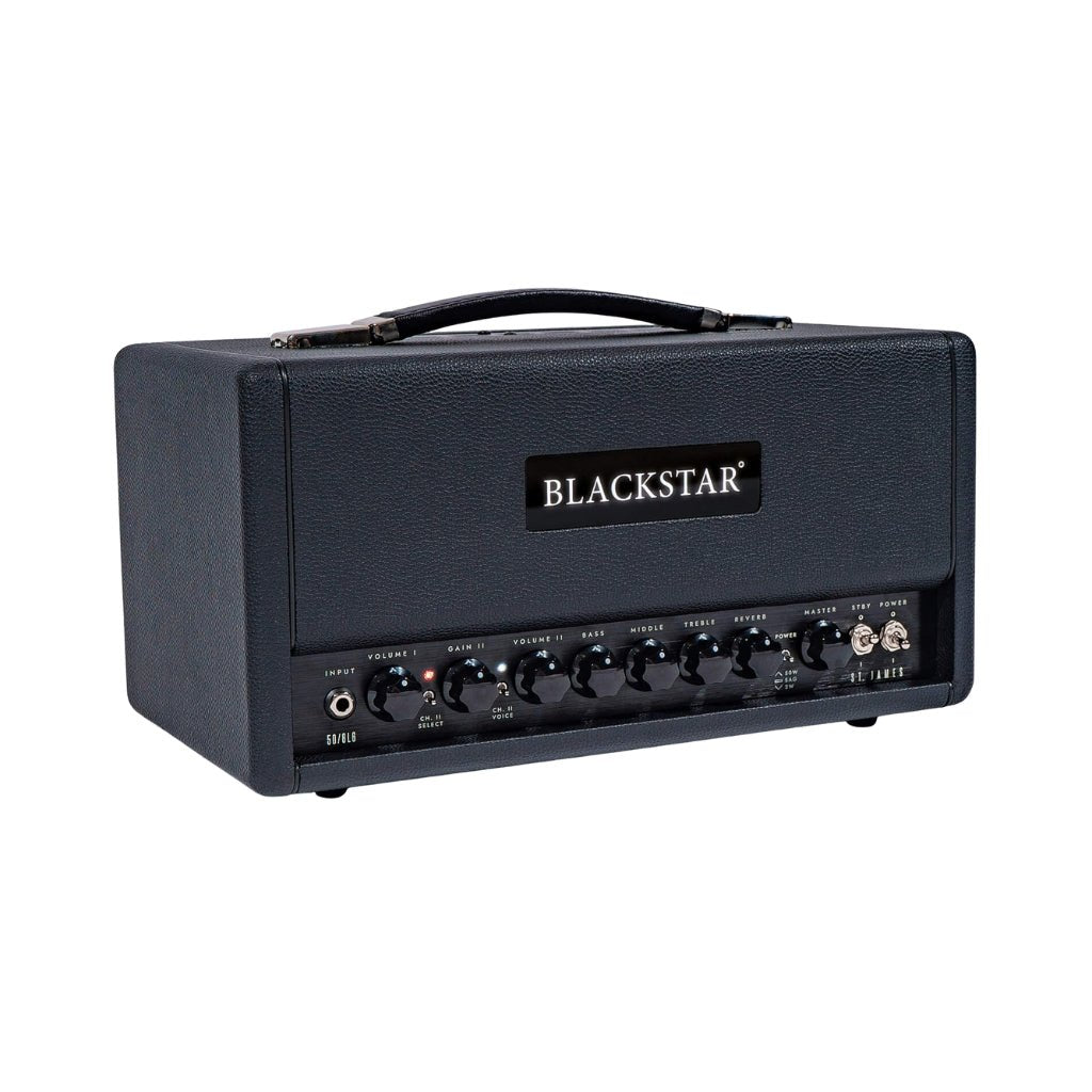 Blackstar St. James 50 6L6H Lightweight 50-Watt Head - Black Electric Guitar Amplifiers Sky Music