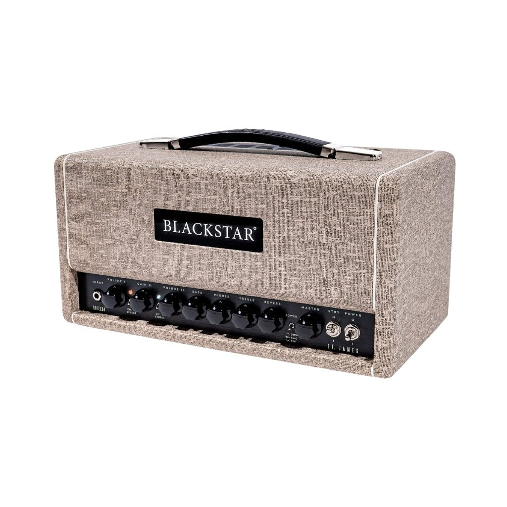 Blackstar St. James 50 EL34H Lightweight 50-Watt Head - Fawn Electric Guitar Amplifiers Sky Music