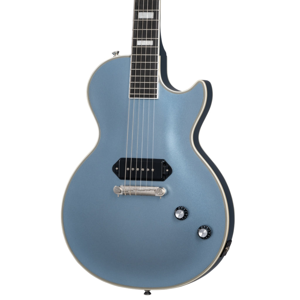 Epiphone - Jared James Nichols &quot;Blues Power&quot; Les Paul Custom Electric Guitar - Aged Pelham Blue