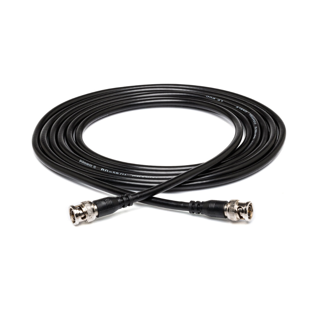 Hosa Technology - BNC to BNC - 50-ohm Coax Cable 1ft