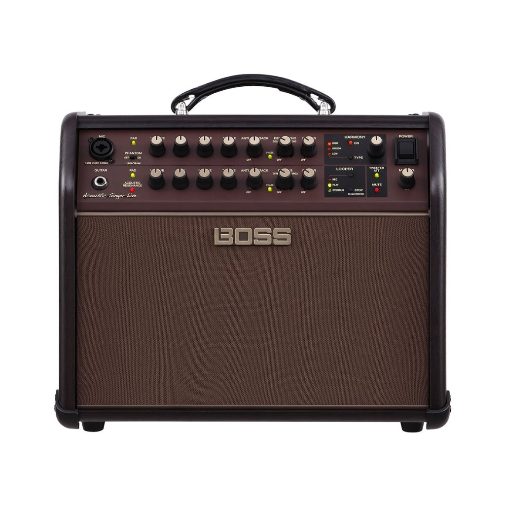 Boss Acoustic Singer Live 60-watt Bi-amp Acoustic Combo with FX Acoustic Guitar Amplifiers Sky Music