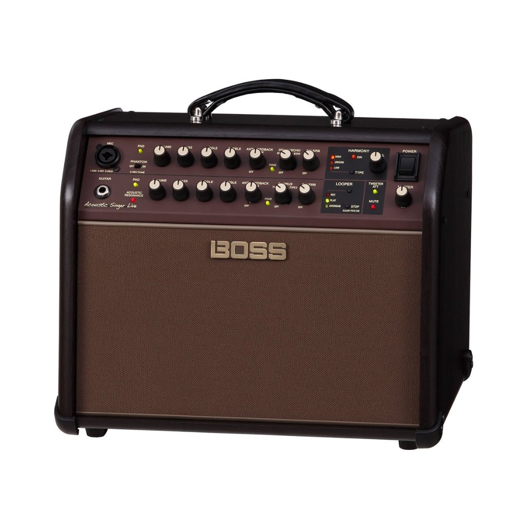 Boss Acoustic Singer Live 60-watt Bi-amp Acoustic Combo with FX Acoustic Guitar Amplifiers Sky Music
