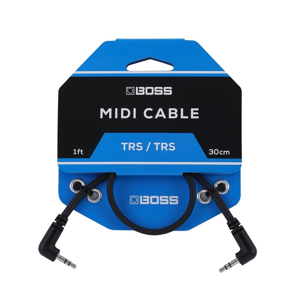 Boss BCC-1-3535 TRS to TRS MIDI Cable 1ft Cables Sky Music