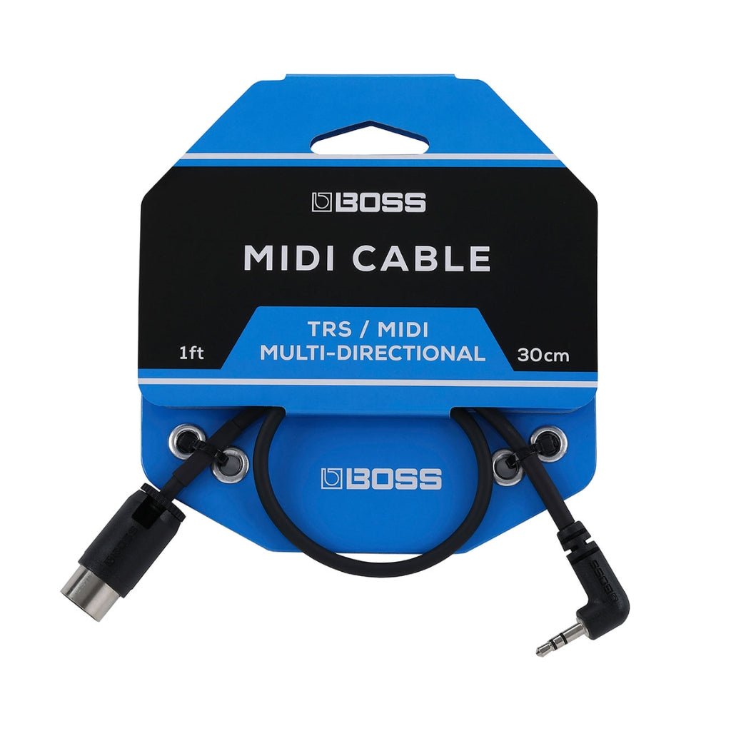 Boss BMIDI-1-35 MIDI to Mini TRS MIDI Cable 1ft Cables Sky Music