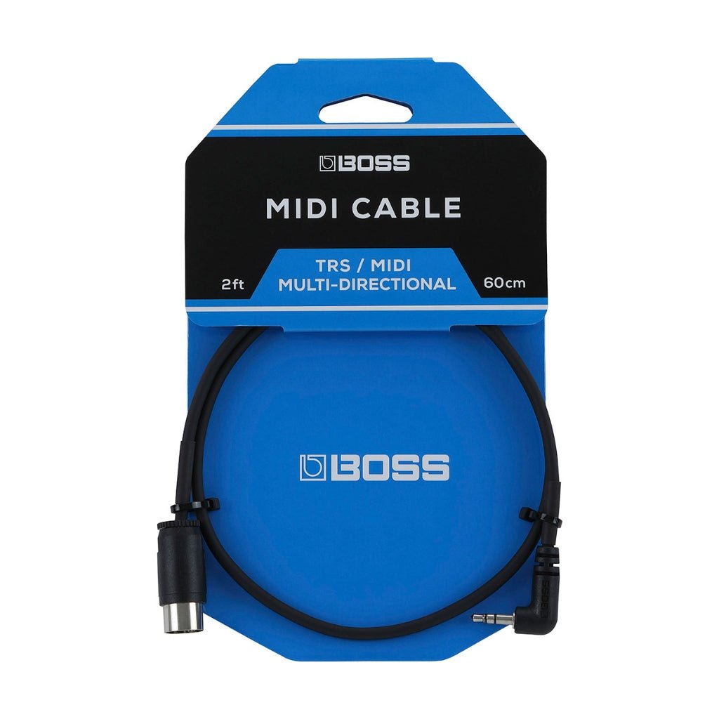 Boss BMIDI-2-35 MIDI to Mini TRS MIDI Cable 2ft Cables Sky Music