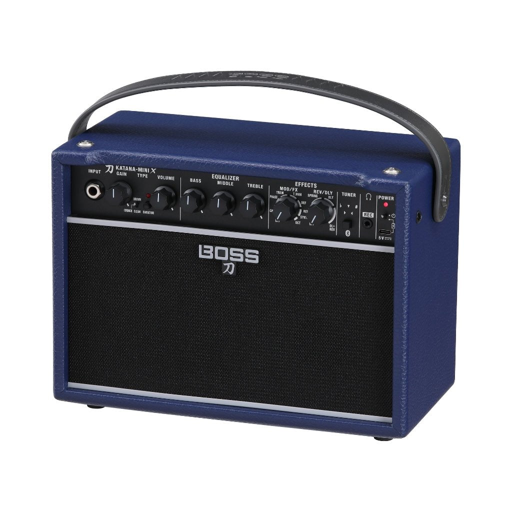 Boss Limited Edition Katana Mini-X 5-inch 10-watt Battery Powered Guitar Amplifier Electric Guitar Amplifiers Sky Music