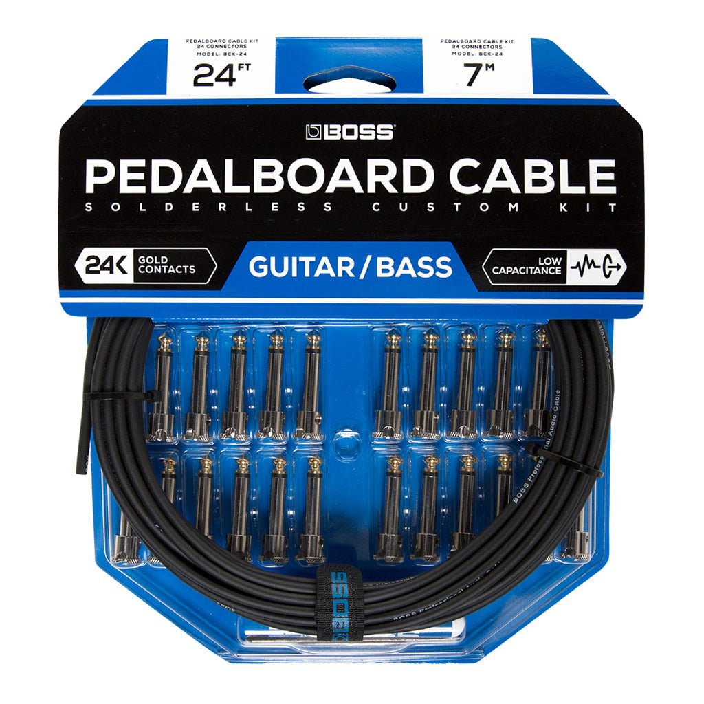 Boss Pedalboard Cable Kit 24 Cables Sky Music