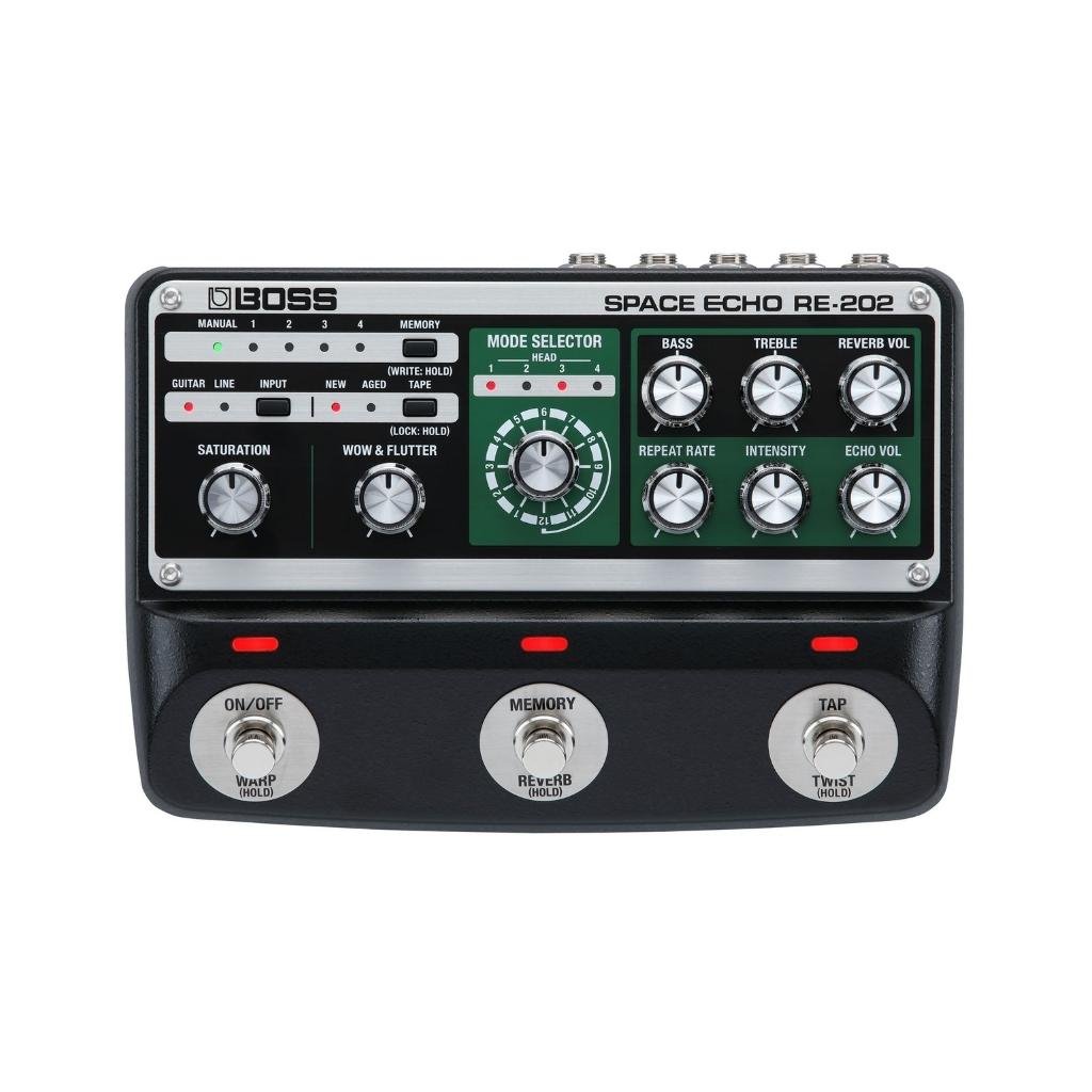 Boss - RE202 Compact Space Echo Pedal Effects Pedals Sky Music