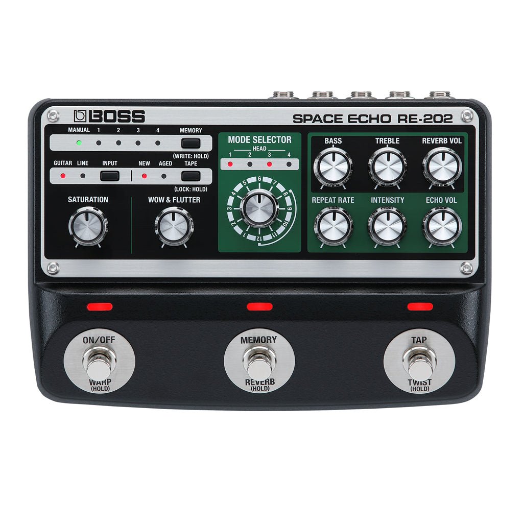 Boss - RE202 Compact Space Echo Pedal Effects Pedals Sky Music