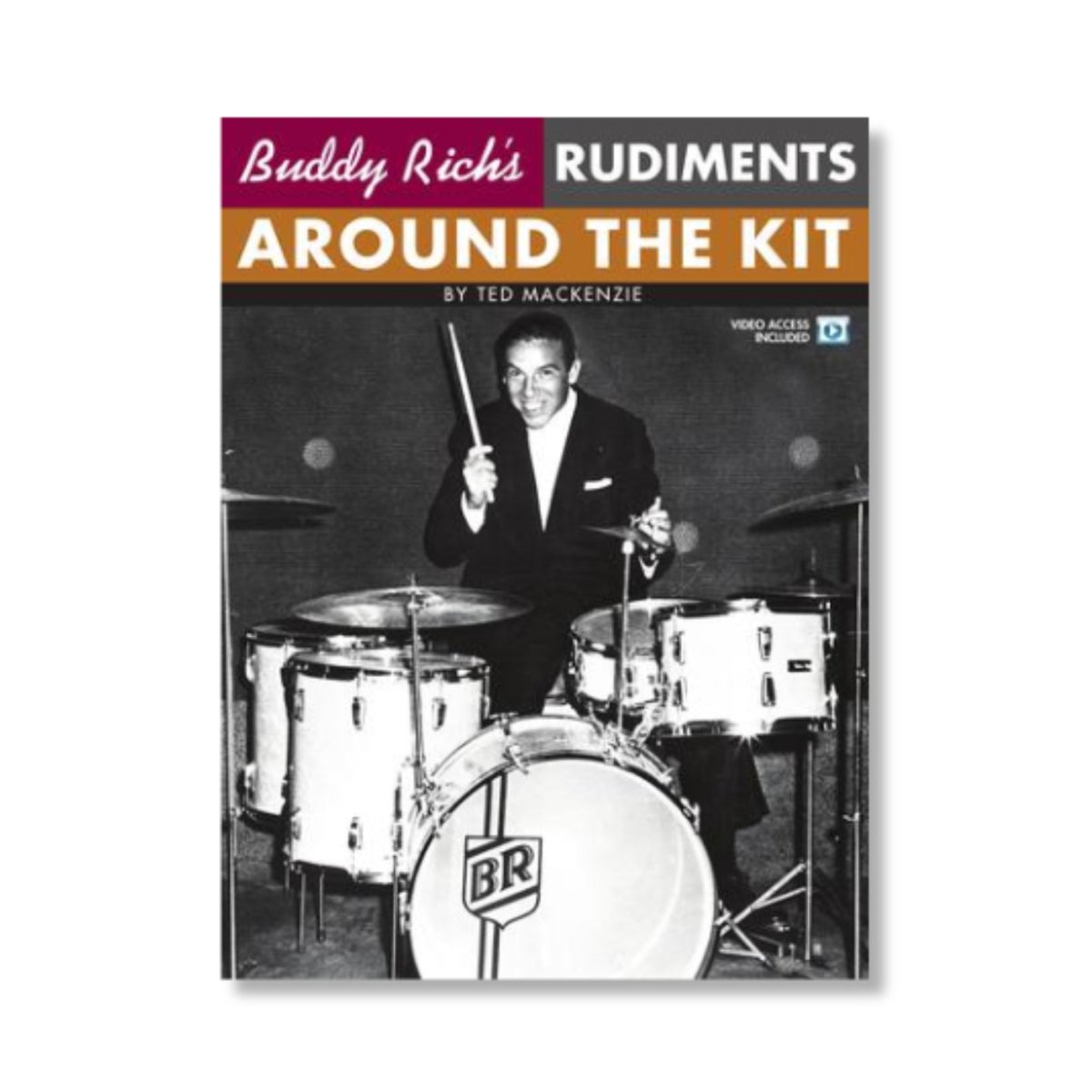 Buddy Rich's Rudiments Around the Kit - Softcover Video Online Books Sky Music
