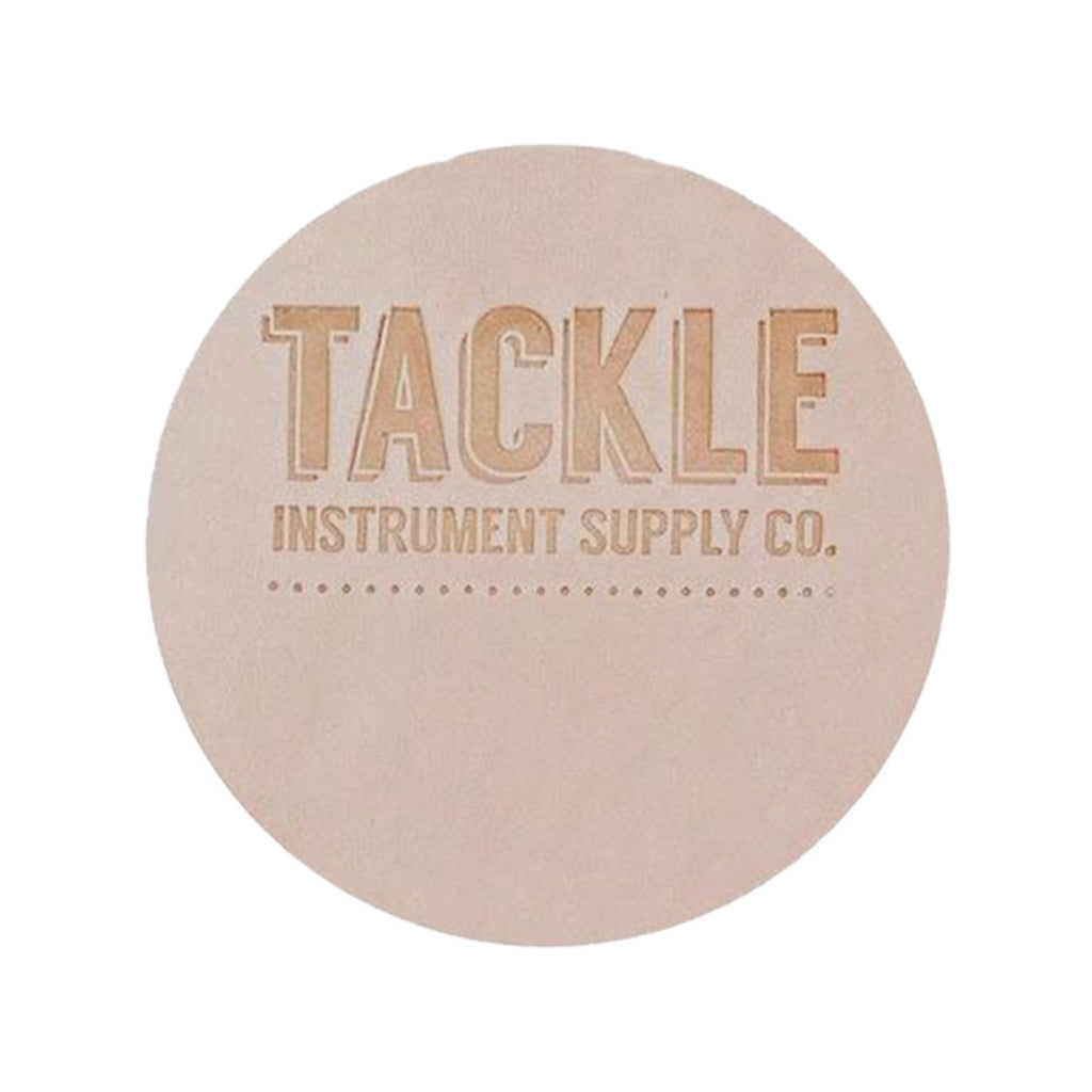 Tackle - Leather Bass Drum Beater Patch - Natural, Small, 2.5"