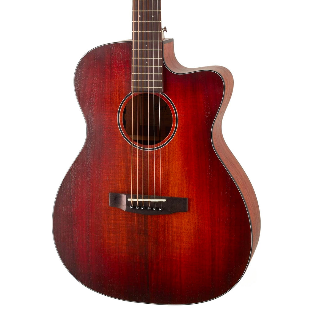 Cort - Core-OC ABW OPLB OM - All Solid Blackwood Cutaway Acoustic Guitar Open Pore Light Burst W/case