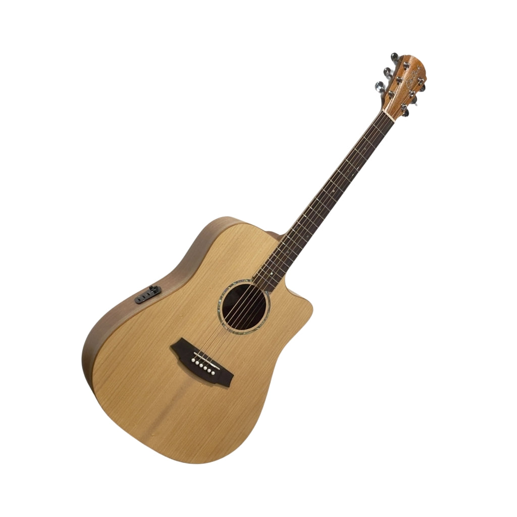 Cole Clark Studio Dreadnought Solid Bunya Top w/Solid Queensland Maple Back & Sides Acoustic-Electric Guitar - Made China & Australia