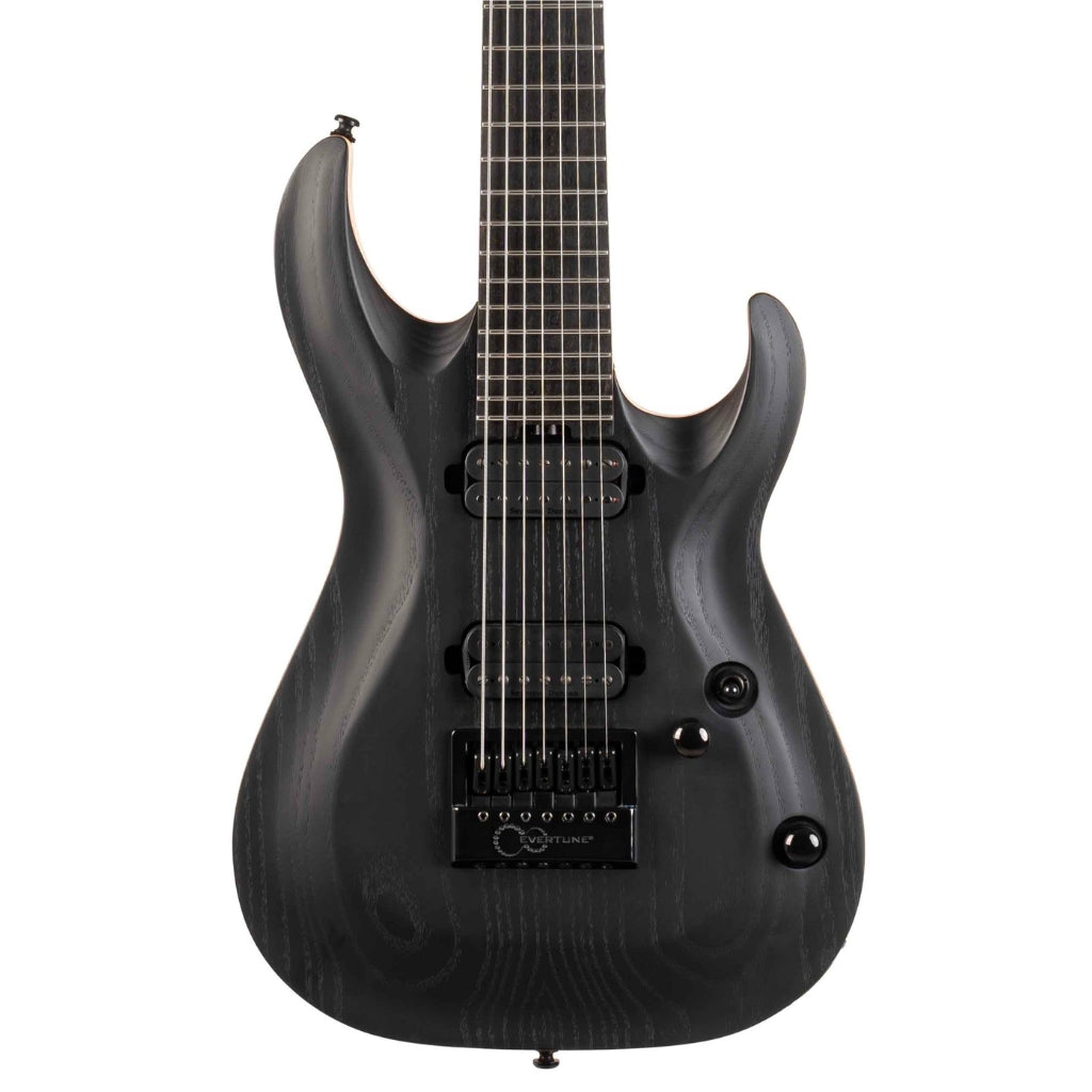 Cort - KX707 Evertune 7 String - Open Pore Black with Bag