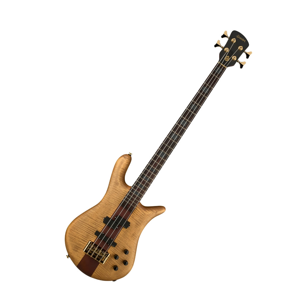 Spector Euro 4 Rex Brown Signature Bass - Desert Gold angled