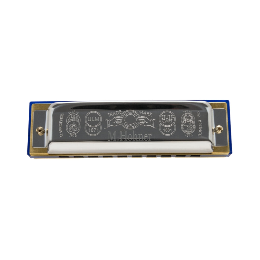 Hohner Jean Jacques Milteau Deep Blues Harmonica - D Major, Trans Blue