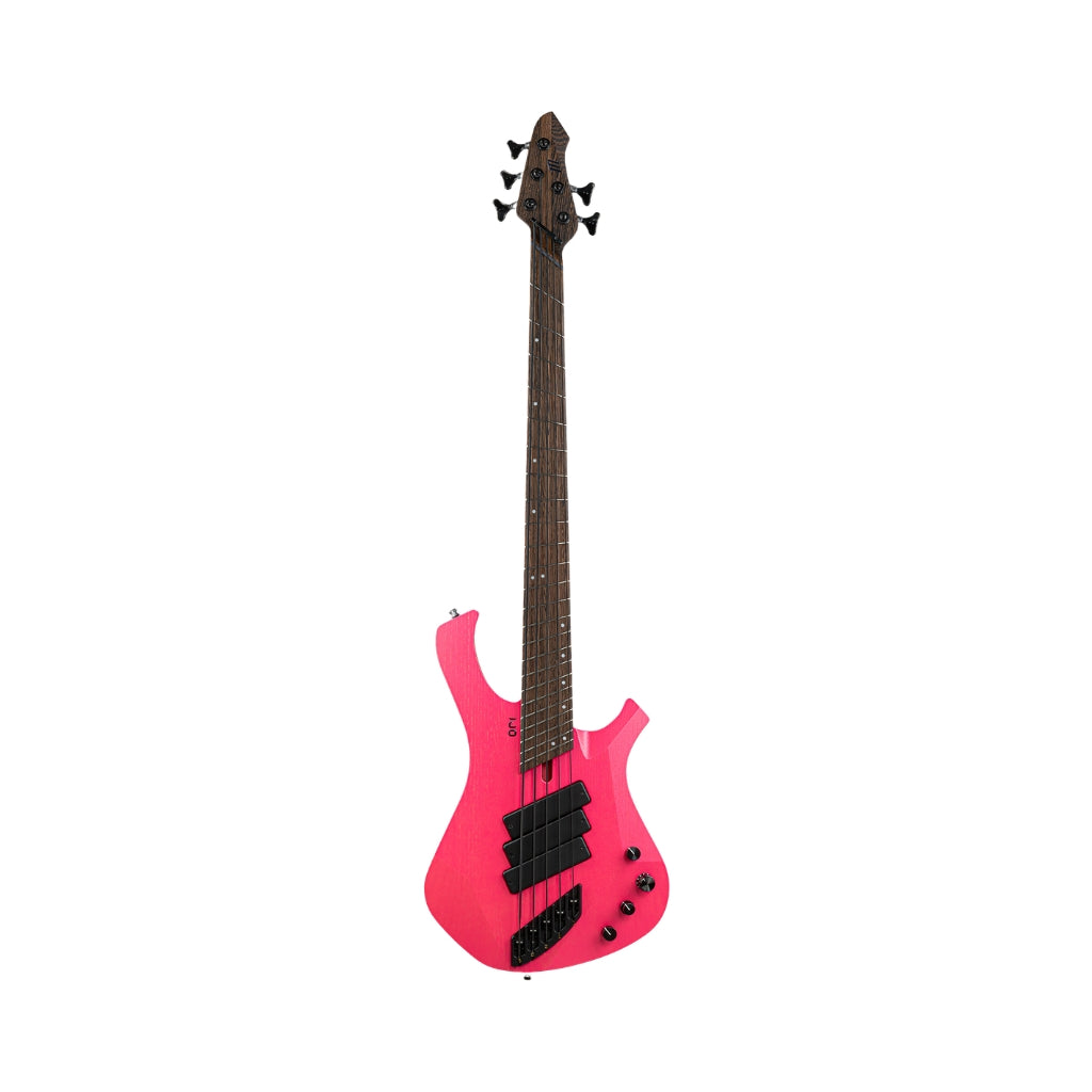 Mayones Ori Enji 5 Bass Guitar - Monolith Hot Pink