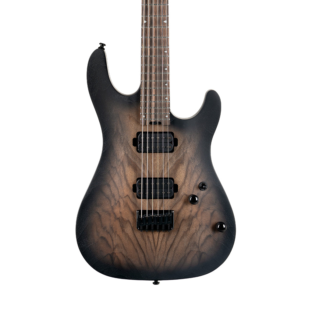 Cort KX500 Baritone Electric Guitar - Natural Black Burst