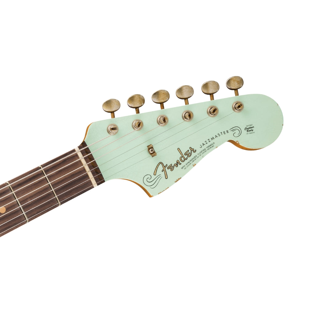 Fender Custom Shop - 1963 Jazzmaster Relic - Aged Surf Green,  Rosewood Fingerboard