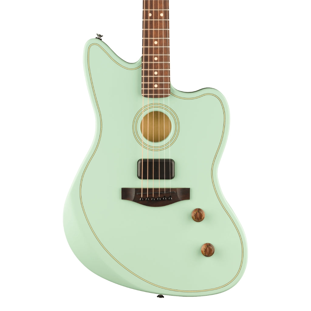 Fender - Limited Edition Acoustasonic Standard Jazzmaster Acoustic-Electric Guitar - Surf Green