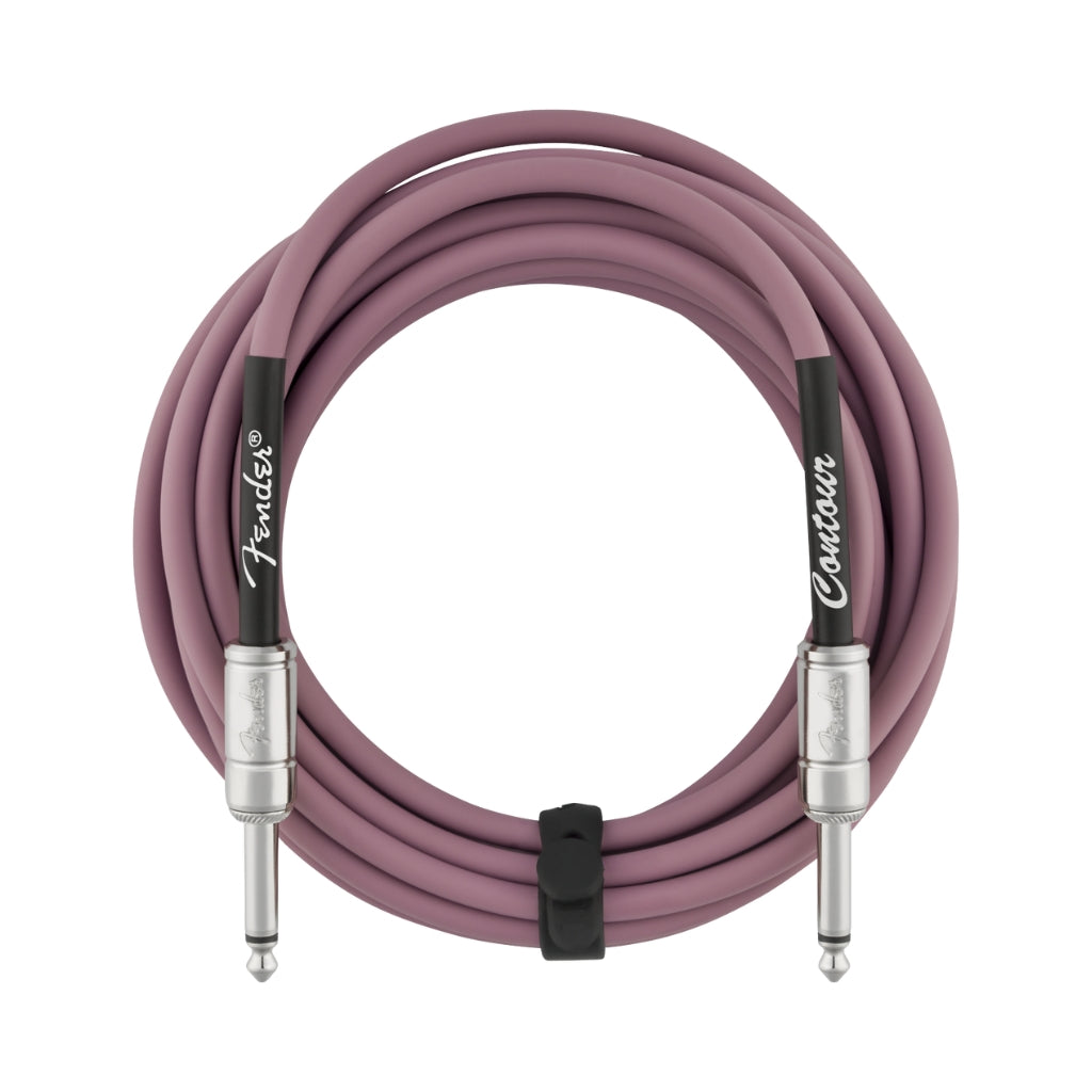 Fender - Contour Series Straight to Straight Instrument Cable - 15 foot Burgundy Mist
