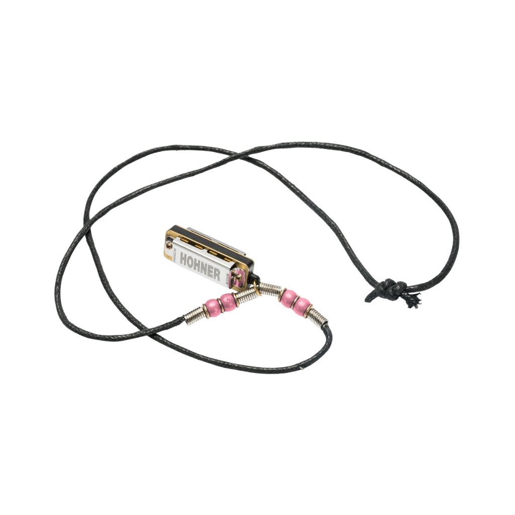 Hohner Mini Harmonica Necklace - Pink