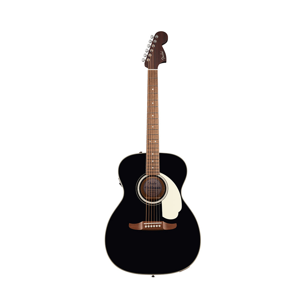 Fender California Deluxe Monterey E w/Ivory Pickguard Acoustic-Electric - Black