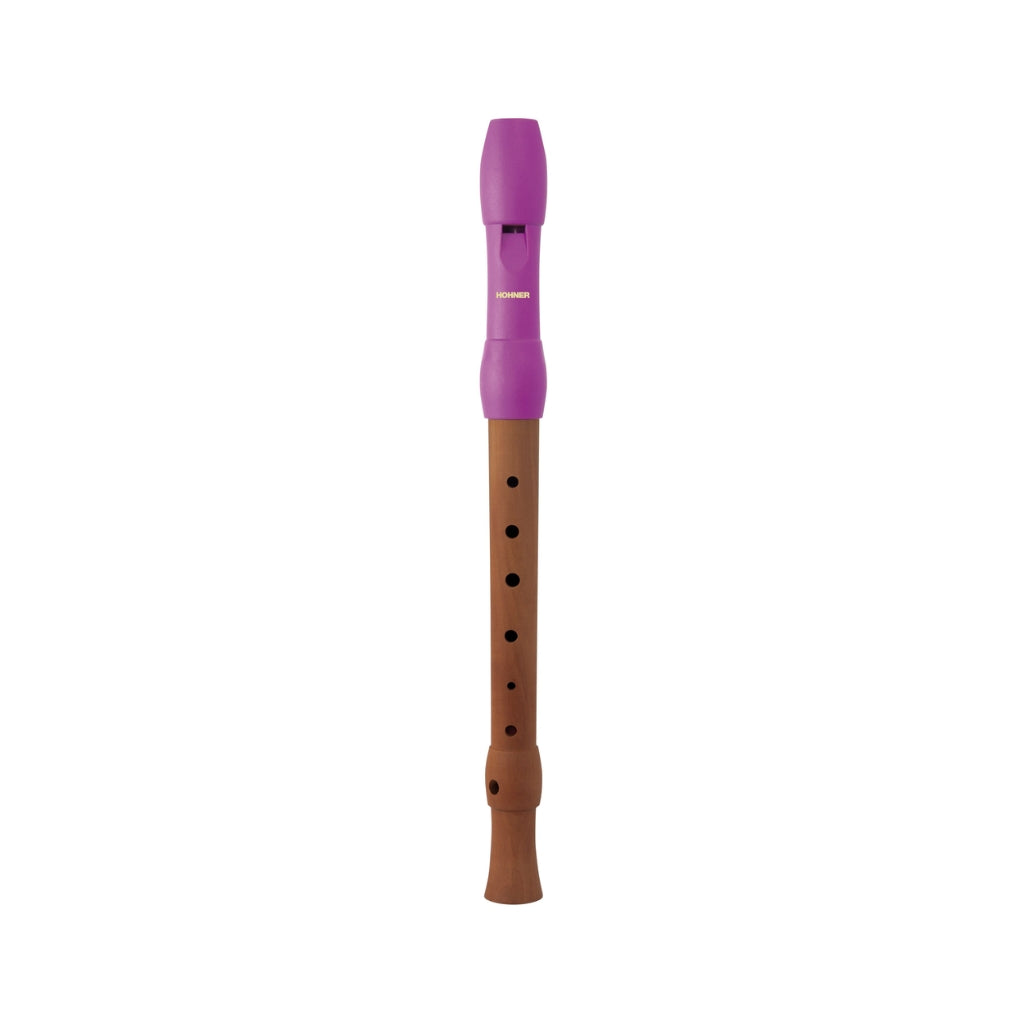 Hohner Alegra Wooden Body Plastic Head German Recorder - C Soprano, Pink