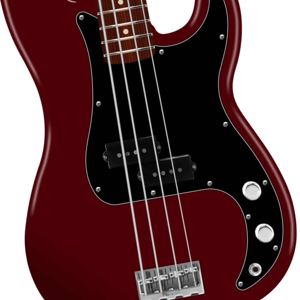 Fender American Professional Precision Bass Guitar - Oxblood, Rosewood Fingerboard