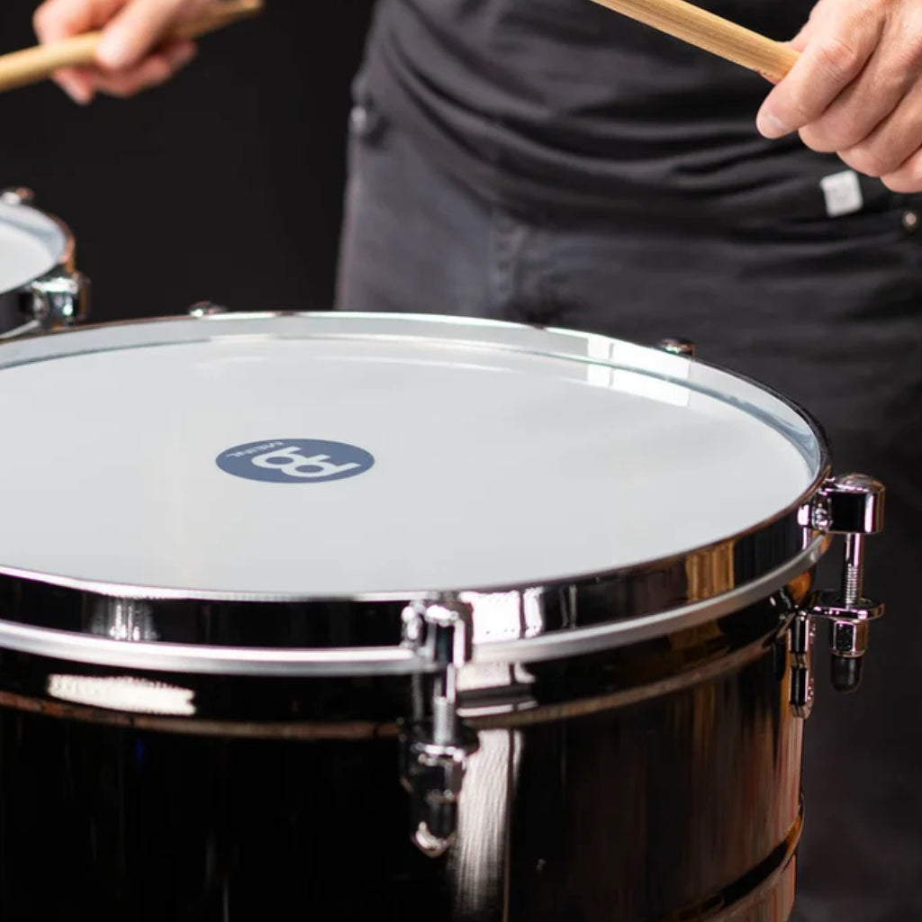 Meinl Percussion - Marathon Series Timbales - 14 x 6.5 & 15 x 6.5 inches, Black Nickel