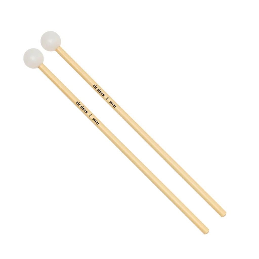 Vic Firth - M421 Articulate Series Keyboard Mallets - Round Poly Core, Rattan
