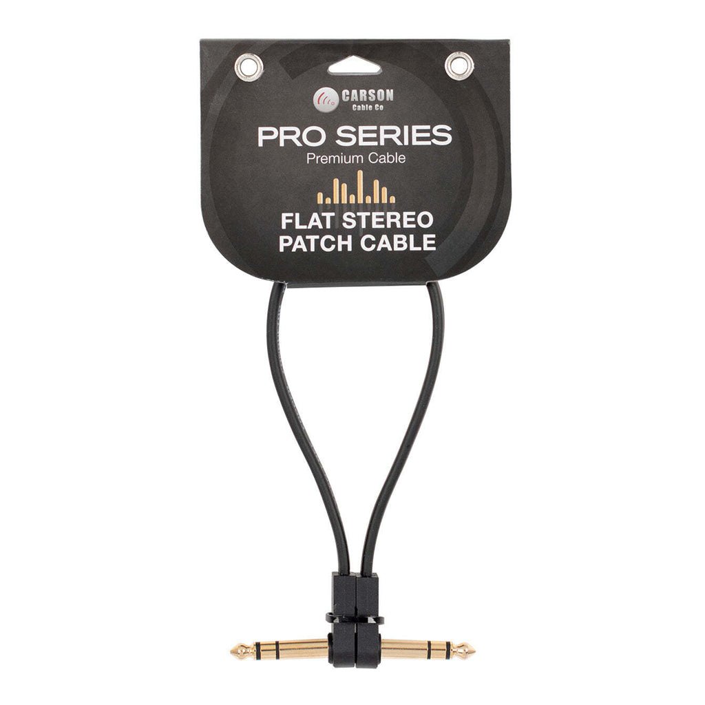 Carson Pro Series - Flat stereo/TRS patch cable - 1ft Cables Sky Music