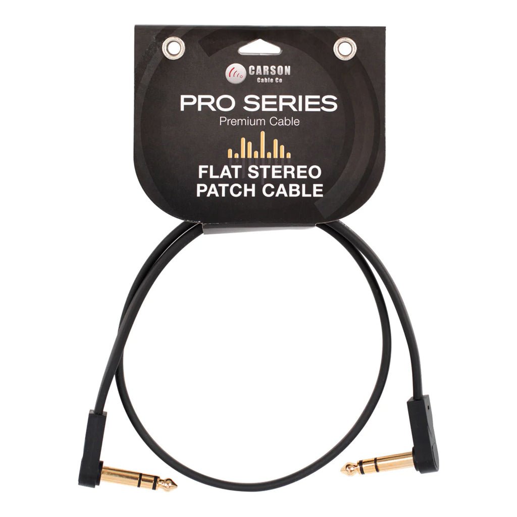Carson Pro Series - Flat stereo/TRS patch cable - 3ft Cables Sky Music