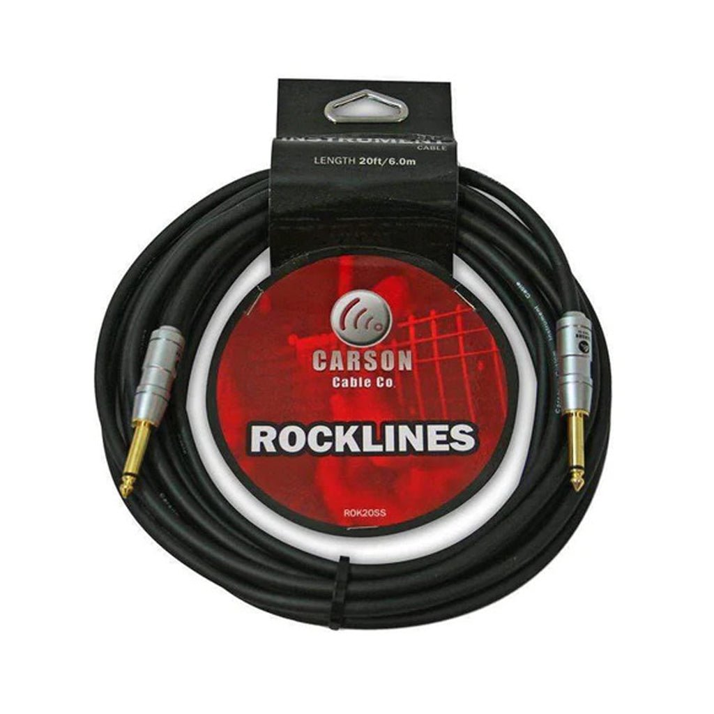 Carson Rocklines 20ft Instrument Cable Instrument Cables Sky Music