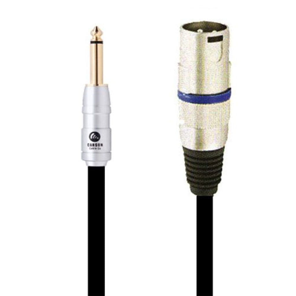 Carson Rocklines XLR to 1/4 TS Jack - 10ft Audio Cables Sky Music