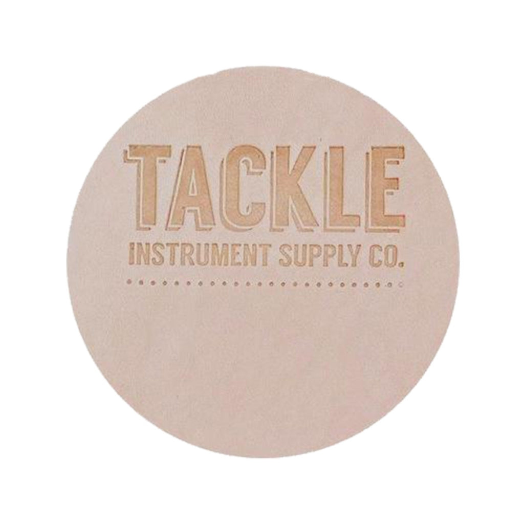 Tackle - Leather Bass Drum Beater Patch - Natural Large 3.5"