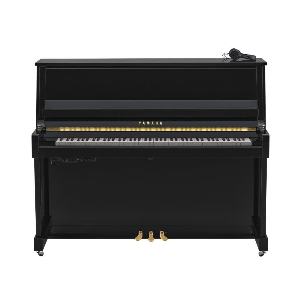 Yamaha - B30 SC3 121cm Silent Upright Piano - Polished Ebony